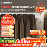 杜亚Real5蓝牙2.0版智能电动窗帘家居自动卧室电机语音控制不含布 3米直轨定制蓝牙版+双面雪尼尔