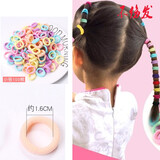 扇尾鱼儿童皮筋不伤发卡通公主发绳橡皮筋小女孩扎头绳高马尾发圈头饰 精品无接缝糖果色小号约100根