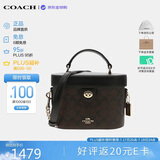 蔻驰（COACH）【品牌直供】奢侈品女包KAY盒子包斜挎包黑CBQ35 生日礼物送女友