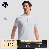 迪桑特（DESCENTE）DESCENTE迪桑特TRAINING系列男士吸湿速干D-TOUGH短袖POLO衫新品 WT-白色 M (170/92A)