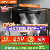 苏泊尔（SUPOR）【保价618】抽吸排油烟机家用18m³风量侧吸式小户型近吸直排易清洁高效拢烟以旧换新 DJ13
