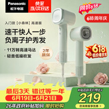 松下（Panasonic）高速护发吹风机速干负离子电吹风家用不伤发送女友生日礼物小森林春光绿EH-NE6L