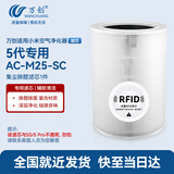 万创 适用米家小米空气净化器滤芯5代专用AC-M25-SC专用除尘除雾霾除醛异味HEPA复合材质滤芯过滤网