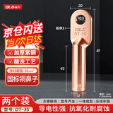 强力（QLG）铜鼻子DT-35平方 铜接线端子线鼻子酸洗堵油铜鼻子国标电缆接头【2只/包】