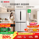 博世（BOSCH）【咨询更优惠】冰箱家用605L大容量十字对开门四开门变频电冰箱 一级能效 风冷无霜嵌入式鲜润保湿 大白鲸KMF61A20TI 精细分储