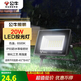 公牛（BULL）LED投光灯户外庭院工厂园林灯露营灯 IP65防水等级20W-6500K白光