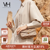 VANESSA HOGAN VH女包山茶花信封包轻奢老花链条小包单肩斜挎包生日礼物送女友