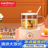 金灶（KAMJOVE） 养生壶迷你养生杯 智能恒温保温电茶壶 分体式煮茶器 煮花茶壶烧水壶400ml HT-001 象牙白 0.4L