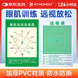 FIT MOMENT远视力表国标标准眼肌训练挂图缓解眼疲劳眼肌运动训练图搭视力表