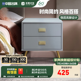 雅兰床头柜卧室储物柜置物简约床边柜收纳柜 （需自行安装柜脚/把手） 米洛Milo(灰色）