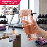 特百惠（Tupperware）茶韵500ml塑料杯男女士学生运动水杯子大容量泡茶杯 粉色