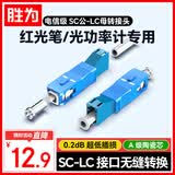 胜为（shengwei）光纤转接头 电信级SC公转LC母 红光笔圆转方适配器 单模光纤耦合器法兰盘 阴阳转换GSL00001