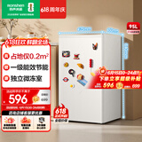 容声（Ronshen）95L立式冰柜小型家用冷柜一级能效节能低噪省占地租房宿舍迷你小冰箱BC-95D12国家补贴