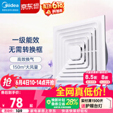 美的（Midea）【顶排】排气扇卫生间浴室集成吊顶换气扇强厨房劲换气1级能效J9