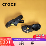 卡骆驰（CROCS）贝雅洞洞鞋男鞋女鞋轻便耐磨一脚蹬拖鞋休闲鞋百搭花园鞋|10126 黑色-001(含智必星) 36 /37(220mm)