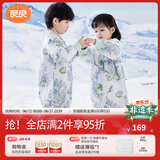 良良（liangliang）婴儿睡袋夏季空调房防踢被宝宝纯棉可拆袖儿童睡袋 林中歌·寒冬款【适合10-15℃】 M（建议身高70-85cm）