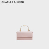 CHARLES&KEITH质感拎手提链条斜挎单肩小方包包女包生日礼物CK6-10840559-A
