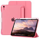 RBP适用2025款ipad11/10代11寸平板保护壳三折款四周气囊防弯抗摔带笔槽-玫红色