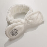 艾梵妮（Eyefanniy） 韩国可爱宽边发带 洗脸发箍棉质头带运动松紧头套面膜化妆束发带 字母白色