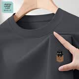 JEANSWEST LIFE真维斯短袖男t恤纯棉简约猫咪男生半袖夏季柔软亲肤百搭男款上衣