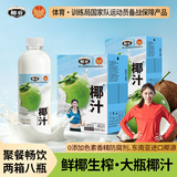 椰谷（YEGU）鲜椰汁1.08kg*4瓶*2箱聚餐椰子汁生椰乳早餐椰奶植物蛋白饮料大瓶