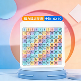 宝贝趣 磁力版数字华容道10*10马卡龙彩色玩具生日礼物送教程