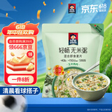 桂格（QUAKER）轻畅无米粥420克（35g*12袋）玉米鸡肉味 添加羽衣甘蓝 蔬菜麦片