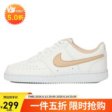 耐克NIKE女子休闲鞋 COURT VISION LO NN 运动鞋DH3158-103白浅橙37.5