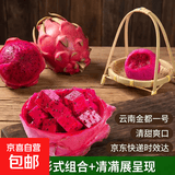 红心火龙果 云南金都一号新鲜水果树上熟红肉火龙果京东快递 【超甜小果】2粒装 单果150g起