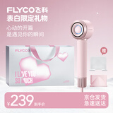飞科（FLYCO）高速吹风机送女生表白礼物出行必备便携速干降噪负离子护发吹风筒FH6371钻石粉配挂架