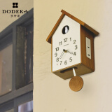 多帝家（DODEKA）挂钟 布谷鸟实木钟表 北欧客厅小鸟儿童时钟整点报时音乐咕咕钟 经典款DOC-1726
