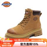 Dickies男士马丁靴高帮时尚男靴工装靴情侣靴男 土黄 42-男款