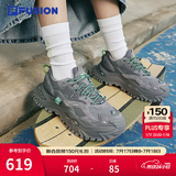 FILA FUSION斐乐女鞋BIANCO老爹鞋季硬糖鞋休闲鞋厚底运动鞋女 神秘灰/城堡灰-FC 40