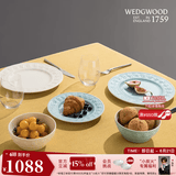 Wedgwood欢愉假日餐盘陶瓷餐盘家用菜盘情侣餐具套装奢礼速达 欢愉假日蓝白两人食中餐套组 6头