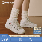 斐乐（FILA）FUSION 斐乐潮牌篮球鞋女鞋低帮篮球文化鞋复古休闲鞋老爹鞋 燕麦色-T12W941206AOM 40