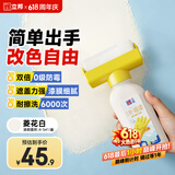立邦墙面修复补墙膏补墙漆防霉滚筒去污神器翻新乳胶漆 菱花白500g