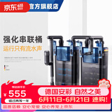 AMTRA TECHNIK德国安彩壁挂过滤器ex650鱼缸过滤器乌龟低水位净水静音  EX650标准串联版【内含滤材】滤材套餐