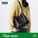 森马（Semir）水桶包潮牌背包立体简约时尚女包单肩包105324153026