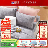 富安娜法兰绒四件套冬季防静电床品加厚床单被套单双人套件203*229cm