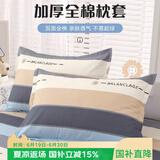 艾薇 A类全棉枕头套学生单人枕芯套纯棉枕套一个 罗马时代 48*74cm
