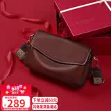 viney牛皮包包女包品牌斜挎枕头包轻奢单肩包生日礼物高级感送女友老婆