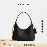 蔻驰（COACH）女士BROOKLYN 23号单肩包真皮斜挎包简约早秋包包女包 B4/黑色
