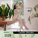 爱步（ECCO）单鞋女 26年夏季新款轻奢商务通勤羊皮浅口粗跟高跟鞋 丽芙250613 冰白色25061301017 37