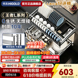 悍高（HIGOLD）拉篮厨房橱柜 抽屉式双层碗篮置物架 不锈钢调味碗碟篮 【悍高品质NO.1】800柜 2层-L系列