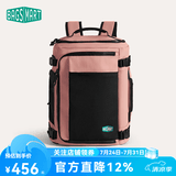BAGSMART双肩包随行仓背包男士旅行出差通勤商务大容量多功能电脑包书包女 深粉色（升级扩容版 38L）