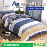 艾薇 A类全棉被套单件宿舍单人被单被罩纯棉150x200被罩单件 北欧时代