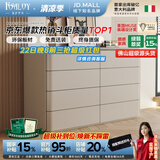凯萨罗列  KSALOY轻奢五八斗柜实木卧室床尾胡桃木抽屉储物可收纳客厅餐边玄关边柜 1.6米八斗柜【卡其灰+侧卡其灰】 【正版同款妆台询客服】多层实木