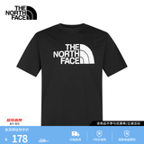 北面（The North Face）【经典款】短袖T恤男宽松棉质半袖户外休闲舒适透气春夏上新款 黑色 3XL /190