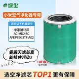 绿尘 适配小米米家（MI）循环风空气净化器过滤网滤芯AC-MD2-SC除异味烟味除醛除霾PM2.5 
