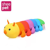 舒宠（sheepet）毛毛虫毛绒玩具娃娃粒子公仔七彩虫长条枕趴睡枕儿童抱枕生日礼物 大号新版七彩虫(110CM)